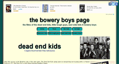 Desktop Screenshot of boweryboys.bobfinnan.com